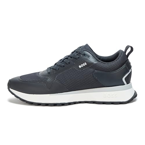 Image of BOSS Men's Big Logo Mesh Mix Lace Up Sneaker
