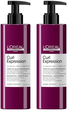 L’Oréal Professionnel, Crema Gelificada De Definición, para Cualquier Tipo De Rizos & Ondas, Curl Expression, 250 ml (Paquete de 2)