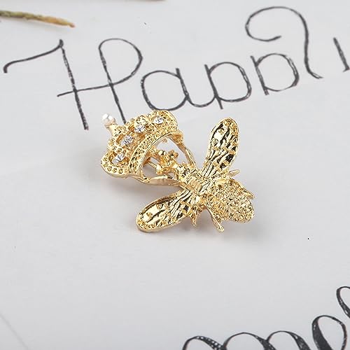 Image of Queeen Gift Bee Pin Brooch Bumble Bee Lapel Pins Badges Always Be Your Own Queeen Bee Themed Jewelry For Bee Lover Beekeeper
