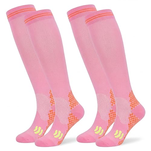 Odtmger Compression Socks (2/3 Pair) for Men and Women 20-30 mmHg Compression Stockings Circulation for Cycling Running Support Socks