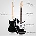 Ktaxon 39 Inch Electric Guitar Electric Guitar Kit Beginner Guitars with H-H Pickups, Basswood Body, Maple Neck, Laurel Wood Fingerboard(Black)