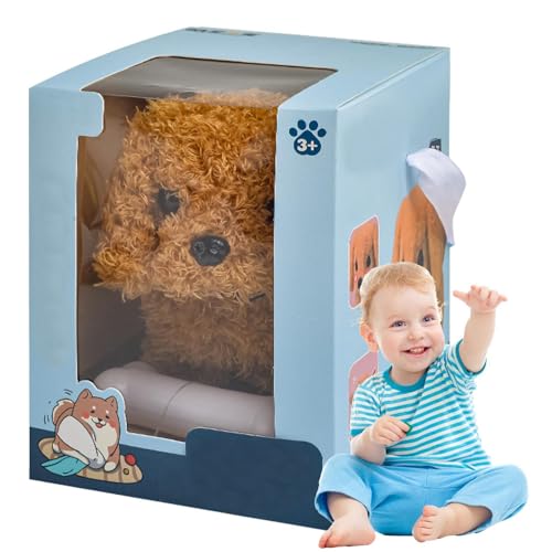 Cachorro Robot para Niños De 8 A 12 Años - Mascota De Peluche Interactiva | Cachorro De Peluche Electrónico Interactivo | Juguete Realista para Cachorros – Caminar – Ladrar – Menear La Cola | como Un