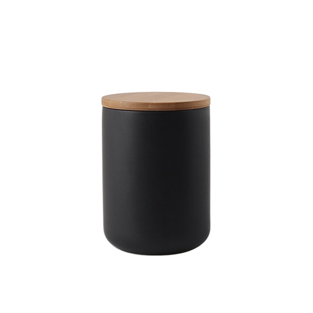 Pot en céramique noir 800ml pour organiser le plan de travail de votre cuisine