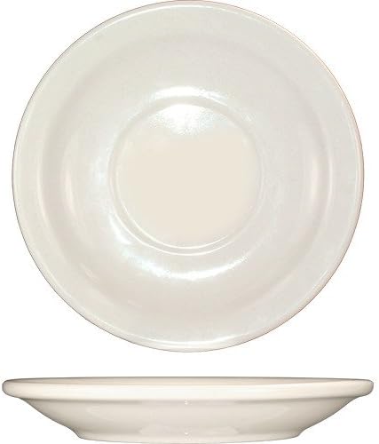 International Tableware Narrow Rim Stoneware Round Saucer American White, 5.5" Diameter | 36/Case