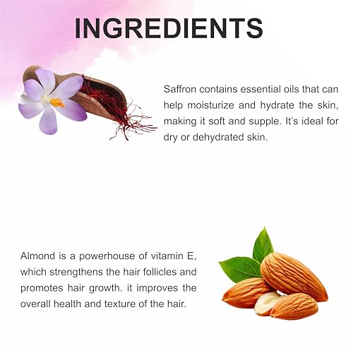 Image of Swadeshi Khadi Herbals Almond & Saffron Advanced Nourishing Body Lotion (210ml) | Non Sticky Body Moisturizer With Vitamin E & Natural Sunscreen | Winter Body Lotion For Dry Skin