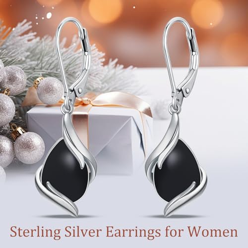 Teardrop Earrings for Women 925 Sterling Silver Gemstone Dangle Earrings Fine Jewelry Birthday Christmas Gifts for Women Mom4