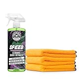 Chemical Guys HydroSpeed Ceramic Quick Detailer & Microfiber Towels Bundle - Ceramic Spray, Hydrophobic Quick Detailer Spray & 3-Pack Premium Microfiber Towels for Cars, Trucks, SUVs, & More - 32 oz