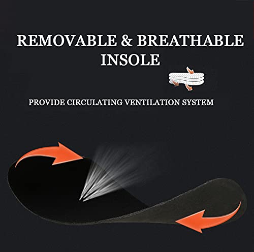 Men's Black Modern Combat Mid-Calf Waterproof Military Backpacking Boots, Size US 7 - EU 38 (foot length 240mm)4