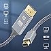 Mini DisplayPort to DisplayPort Cable, Capshi [4K@60Hz] Thunderport 2 to Displayport Super Nylon Braid Gold-Plated Cable, UHD High Speed Cable Compatible MacBook Air/Pro, Surface Pro/Dock 6.6Ft- Grey