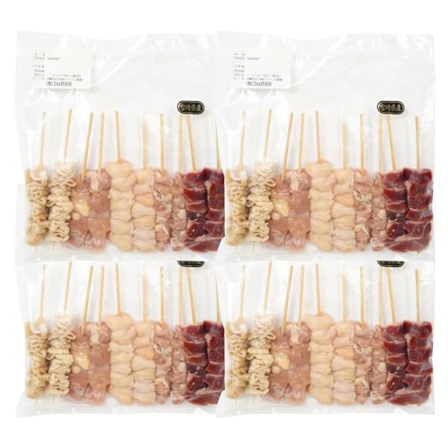 Sun食品 若鶏の焼き鳥セット5種(40本)バラエティーセット 国産 鶏肉 若鶏 焼鳥 冷凍 小分け もも せせり 皮 ぼんじり 砂肝 詰め合わせ 食べ比べ 味比べ つまみ
