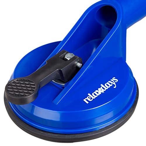 Relaxdays Ventosas para cristales: evite caídas al elevar paneles de 80 kg 7