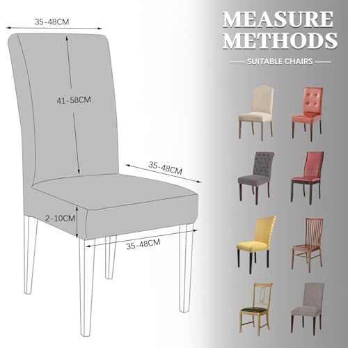 Housse de chaise velours extensible : protégez vos sièges de salle à manger