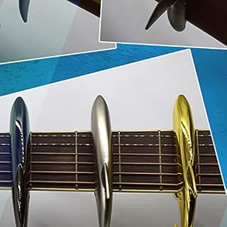 ZXM Guitare Capo Capo métal Capo transpondeur Accessoires de Guitare en Bois électrique réglage Requin créatif (Color… - Les Beatles, Paul McCartney, John Lennon, RIngo Starr, George Harrison ZXM Guitare Capo Capo métal Capo transpondeur Accessoires de Guitare en Bois électrique réglage Requin créatif (Color… – Image 2