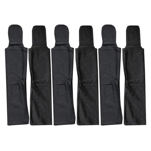 Ranch Hand Horse Mane Bags - Protect Horse's Mane from Wind, Sun & Mud - Prevents Tangles, Rubbing Out and Breakage - Made with Nylon - Easy to Use and Washable - Set of 6 (Black)