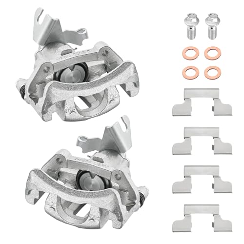 Image of BDFHYK 18-B4926 18-B4927 Rear Disc Brake Caliper Assembly Compatible with Ford Mustang 2005-2014 3.7L 4.0L V6 /4.6L 5.0L 5.4L 5.8L V8, GAS 2pcs