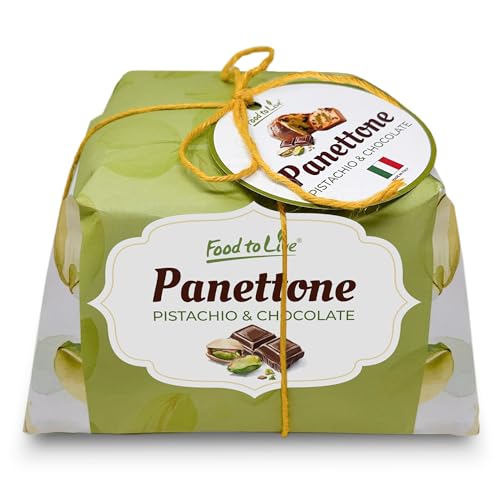Italian Pistachio and Chocolate Panettone