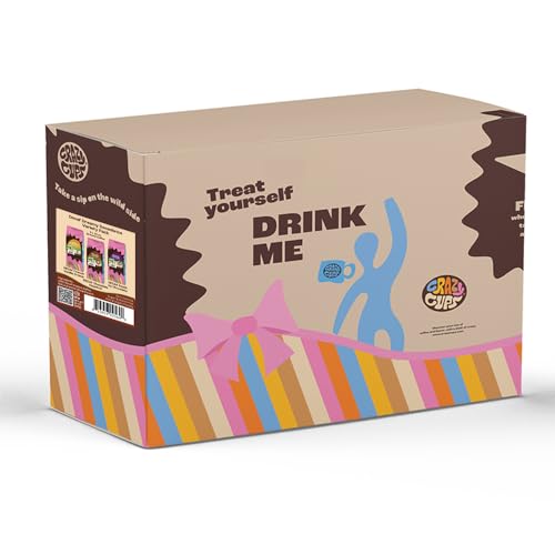 Crazy Cups Decaf Flavored Ground Coffee Variety Pack, Includes French Vanilla Crème, Caribbean Coconut,and Hazelnuts, in 10 oz Bags, For Brewing Flavored Hot or Iced Decaf Coffee, Variety 3 Pack