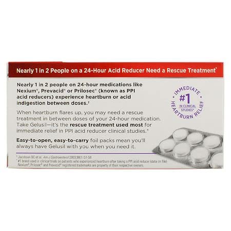 Gelusil Antacid, Anti-Gas Chewable Tablets, Mint 100 Ea #TOP2