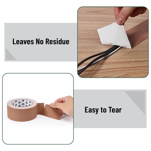 Image of Bates- Gaffers Tape, 2 Inch x 33 Yard, Brown, Floor Tape for Electrical Cords