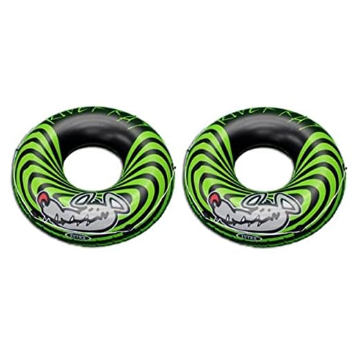 Intex 2-Pack River Rat 48-Inch Inflatable Tubes for Lake/Pool/River | 2 x 68209E