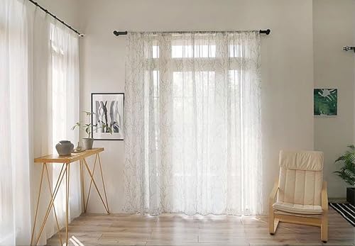 Wycian - Cortina exterior (2 paneles, 86 x 214 cm), diseño de ramas