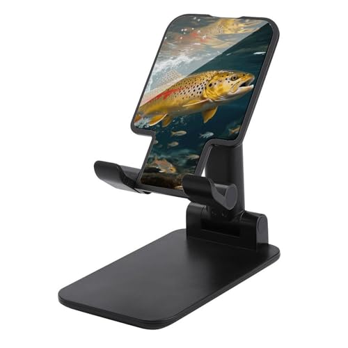 Support de téléphone réglable et pliable Trout in The Water pour bureau