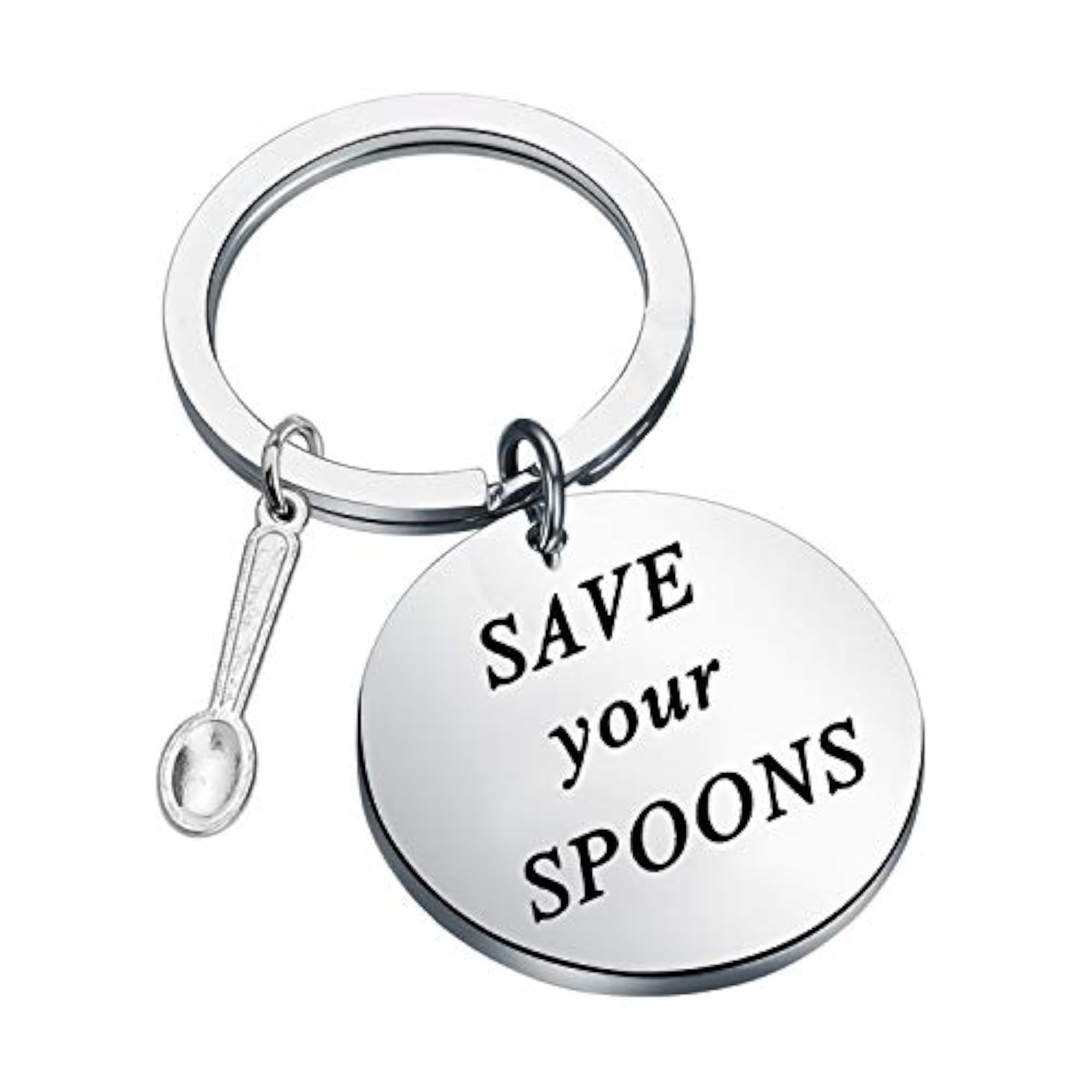 Fibromyalgia Awareness Stainless Steel Save Your Spoons Bracelet