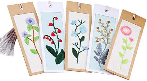 Diy しおり クロスステッチ 針仕事 刺繍 タッセル ブックマーク キット 花柄 全2種 花柄1 刺しゅうキット 通販 Amazon