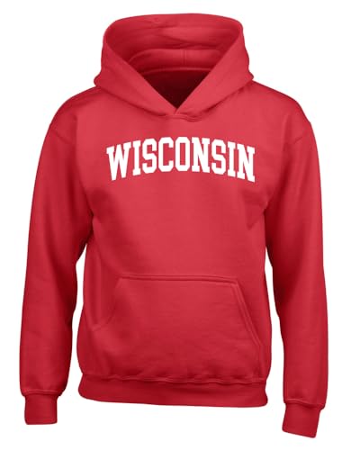 State of Wisconsin College Style Fashion Unisex Hoodie Sweatshirt
