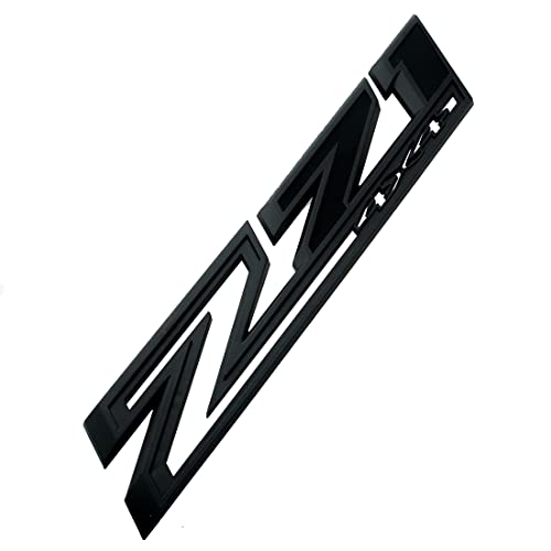 Image of 2PCS 2019-2022 Z71 4x4 Fender Emblem 3D Badge OEM Nameplate Letter Logo Decals Sticker Replacement for Silverado 1500 2500hd 3500HD Genuine Parts (Matte Black)