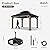 Aoxun 10' x 12' Outdoor Wood Gazebo, Hardtop Gazebo with Galvanized Steel Double Roof, Permanent Wooden Pavilion with Ceiling Fan, for Patio, Garden, Deck, Cedar Wood