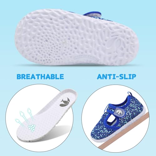 Image of FEETCITY Boys Girls Water Shoes Kids Aqua Socks Quick Dry Barefoot for Beach Swimming Pool