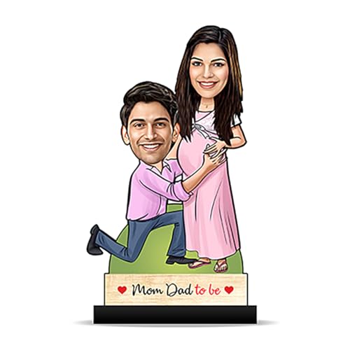 Foto Factory Gifts® Personalized Gift Caricature Pregnant Wife Co...