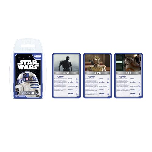 Top Trumps Star Wars Droids Kartenspiel für Kinder - Klassisches Lernkartenspiel für Fans von Star Wars - 2+ Spieler ab 6+ Jahre - Deutsch