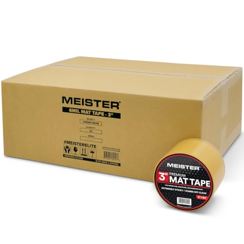 Image of Meister Premium Mat Tape for Wrestling, Grappling and Exercise Mats - Clear - 3 inch x 84ft - 1 Roll (1095MT6M3N)