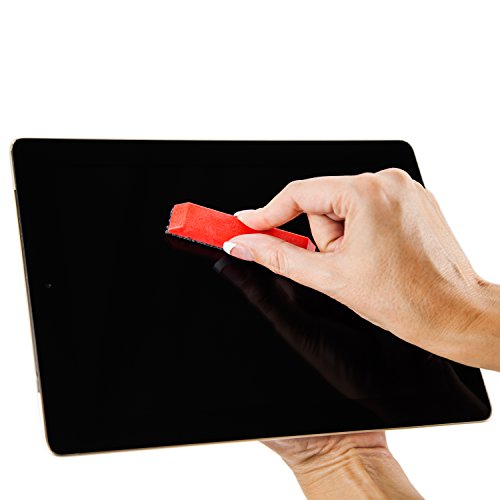 Gwee - Racer, Microfiber Screen Cleaner, Perfect for Computers & Tablets, Easily Attaches to Your Device for Quick Access, Ultra-Fresh Antimicrobial Protection, Red