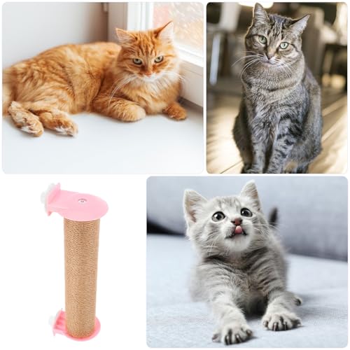 Poste para rascar gato con cuerda de yute 30 cm miniatura 3