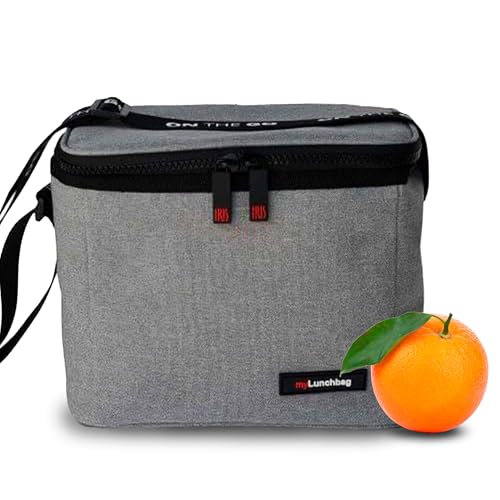 Iris Barcelona - Bolsa Térmica Porta Alimentos 4L Negro - Bolsa Almuerzo, Bolsa Isotérmica para Comida, Lunch Bag Portátil, Bolsa Nevera Pequeña para Trabajo y Picnic, Mantiene Frío hasta 8 Horas