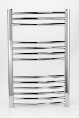 Milano Curved Heated Towel Rail W500mm x H800mm
