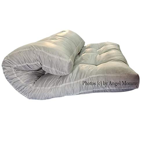 Angel Mommy Orthopedic Foam Filled MattressGaddaFloor Bed White, Twin Size 48'x72'Inch (4