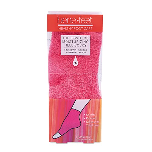 Benefeet Toeless Aloe Moisturizing Heel Socks