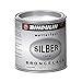Produktbild Silberfarbener Broncelack von Bindulin - Silberlack wetterfest 250 ml für Metall, Holz, Stein und Kunststoff, silber