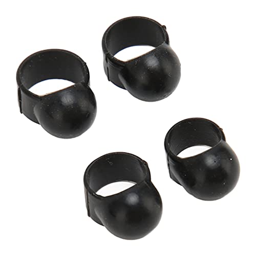 Pwshymi Mangas de dedo que tocam, 4 tamanhos, plástico resistente, seguro, protetor de dedo para jog