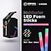 Promotional Party Sticks - 100 Pack - Multicolor LED Foam Sticks Glow Batons - 3 Modes - 18
