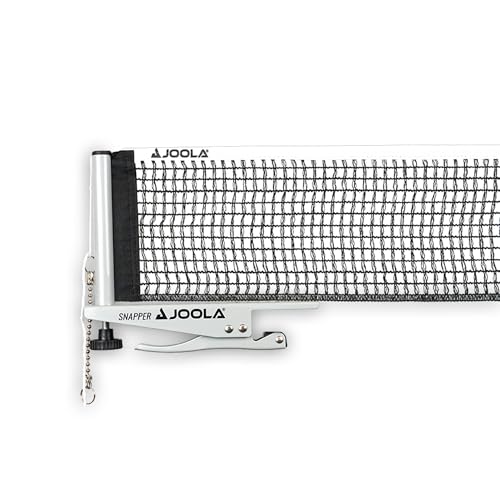 JOOLA 31013 Tischtennisnetz Snapper-Indoor Garnitur Freizeitsport Höhenverstellbar mit Feststellschraube - Klemmtechnik, silber/schwarz, one size JOOLA 31013 Tischtennisnetz Snapper-Indoor Garnitur Freizeitsport Höhenverstellbar mit Feststellschraube - Klemmtechnik, silber/schwarz, one size