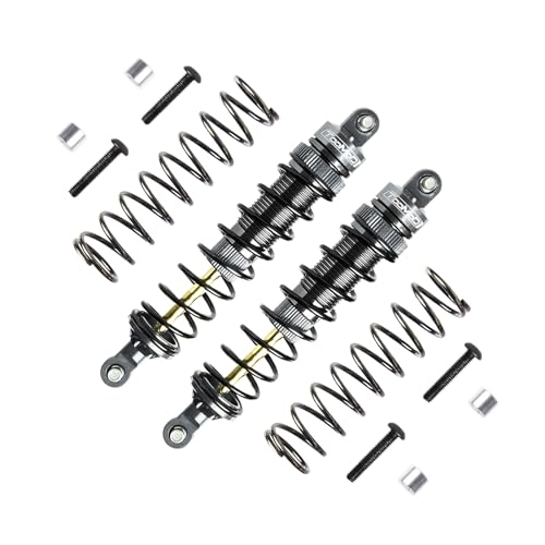 TOOMOD 105mm RC Oil Shock Absorber Big Bore Damper for 1/10 Arrma, Slash 2WD, 4WD 4x4,Stampede,Rustler 4X4 VXL,Ford, Vorteks,etc. Parts Upgrade Replace?2Pcs?(Grey)