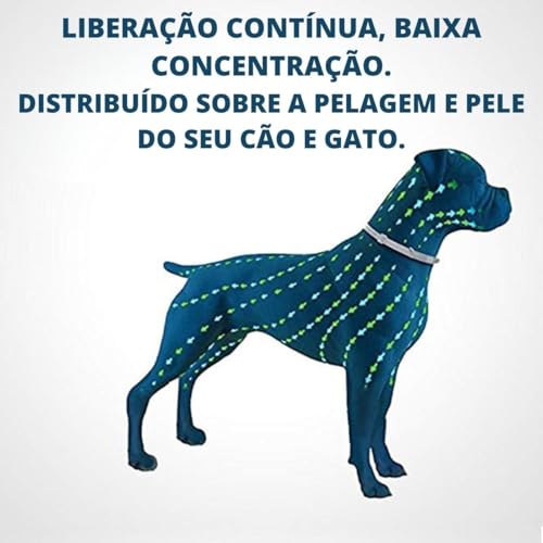 Coleira antipulgas para cães e gatos com até 8 meses de proteção contra carrapatos leishmaniose mosq