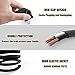 TV Power Cord, Ancable 6-Feet 18AWG 90 Degree Angled 2-Prong to L-Shaped C7 Power Cord for Samsung Philips Toshiba LG Sony Sharp Panasonic Vizio LED Flat TV Sky Box, Sky Plus+ HD Box