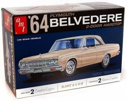 Skill 2 Model Kit 1964 Plymouth Belvedere Coupe Hardtop 1/25 Scale Model by AMT 1188 M