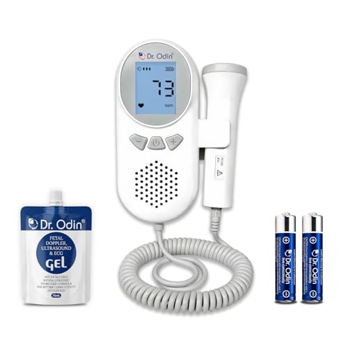 Image of Dr. Odin Fetal Doppler OFD105, Large LCD Display, High Sensitivity 2MHz Probe, Built-in Speaker, Baby Heartbeat Monitor